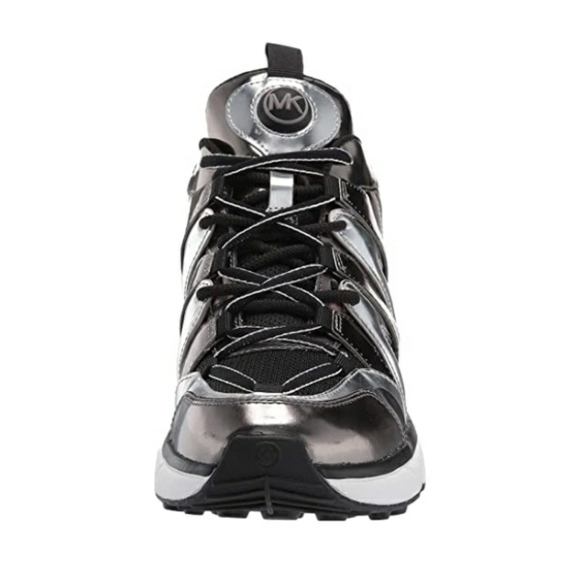 Michael Kors Silver/Black Metalic Hero Trainer - Picture 3 of 6
